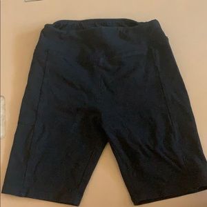 black bike shorts